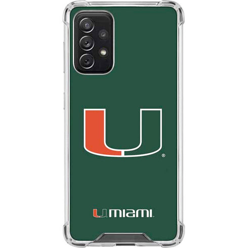 University of Miami The U Galaxy A72 5G Clear Case